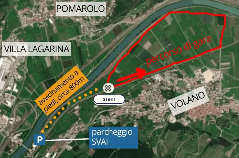 Mappa del percorso VoClassic